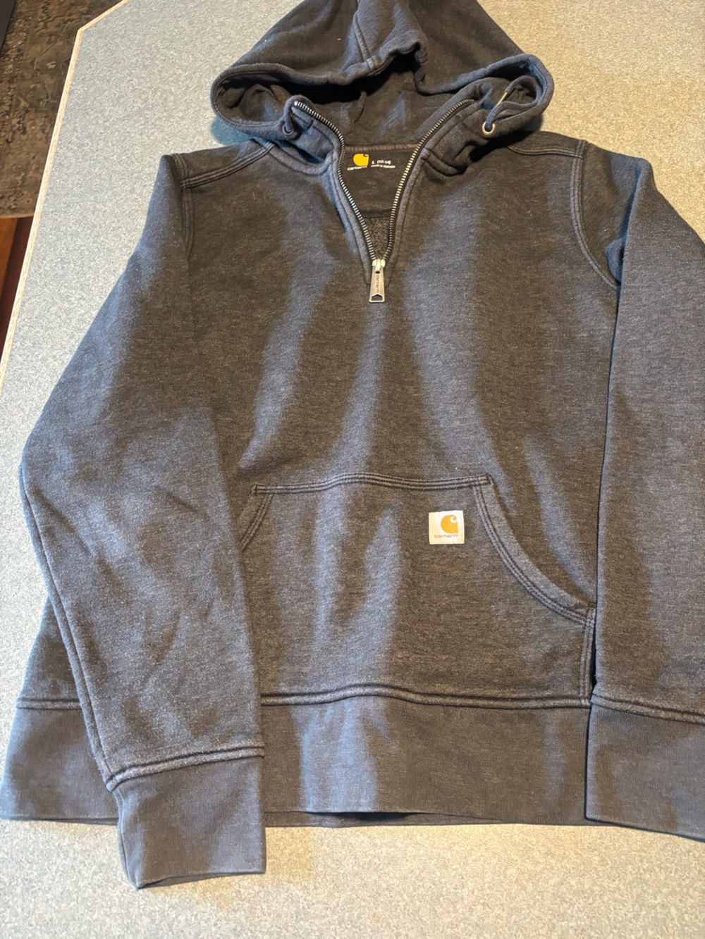 Carhartt Men’s Charcoal Full-Zip Hoodie
